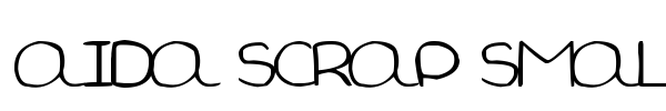 Aida Scrap Small Size font preview